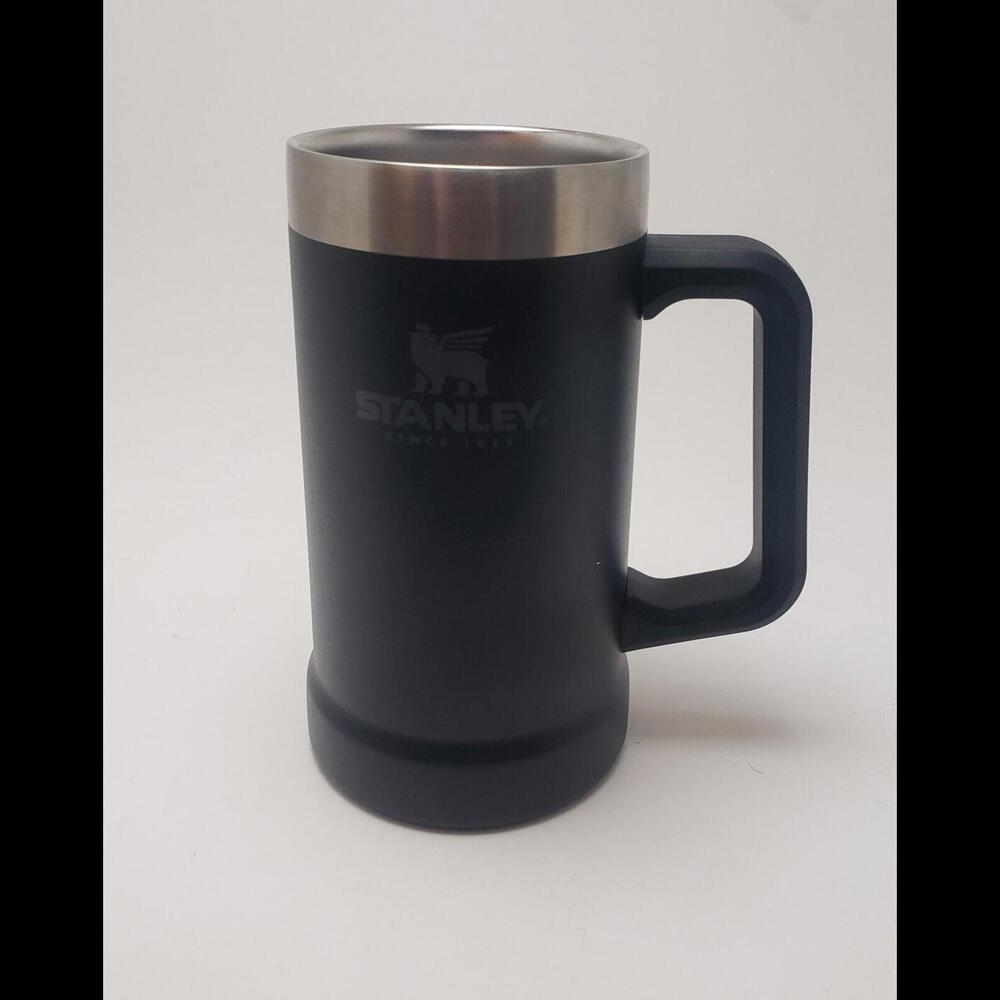 Stanley Adventure‎ 24 oz. Big Grip Stein Style Mug Black Thermos 709ml